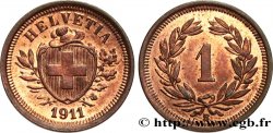 SWITZERLAND 1 Centime (Rappen) Croix Suisse 1911 Berne