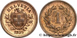 SUISSE 1 Centime (Rappen) Croix Suisse 1939 Berne