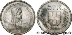 SUISSE 5 Francs Berger des Alpes 1966 Berne