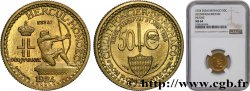 MONACO - PRINCIPAUTÉ DE MONACO - LOUIS II Piéfort - Essai de 50 centimes 1924 Poissy