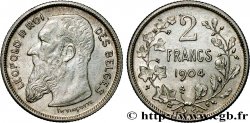 BELGIO 2 Francs Léopold II légende française 1904