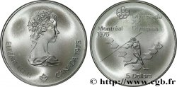 CANADA 5 Dollars JO Montréal 1976 lancer du javelot 1975
