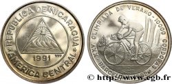 NICARAGUA 10 Cordobas Proof Jeux Olympiques de Barcelone 1992 cyclisme 1991