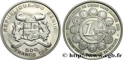 BENIN 500 Francs CFA Proof Introduction de l’Euro 2002 