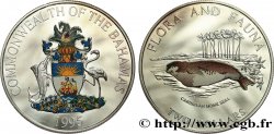 BAHAMAS 2 Dollars Proof phoque moine 1995 Franklin Mint