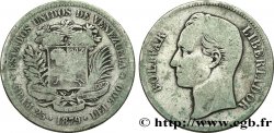 VENEZUELA 5 Bolivares emblème / Simon Bolivar 1879 Bruxelles