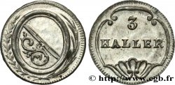 SWITZERLAND - CANTON OF ZÜRICH 3 Haller (1 Rappen) n.d. (1827-1841)