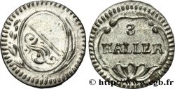 SCHWEIZ - KANTON ZÜRICH 3 Haller (1 Rappen) n.d. (1827-1841)  VZ