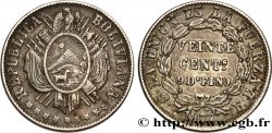BOLIVIA 20 Centavos 1877 Potosi