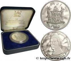 FIDJI 10 Dollars proof 10e anniversaire de l’Indépendance 1980  FDC