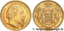 MONACO 100 Francs or Charles III 1886 Paris