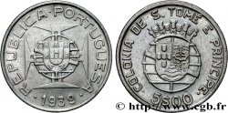 SAO TOMÉ UND PRINCIPE 5 Escudos colonie portugaise 1939 