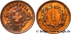SWITZERLAND 1 Centime (Rappen) Croix Suisse 1939 Berne