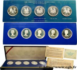 COMMONWEALTH OF NATIONS Coin set Proof 25e anniversaire du couronnement d’Elizabeth II 1978 Atelier Divers