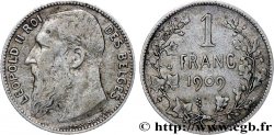 BELGIQUE 1 Franc Léopold II légende française 1909