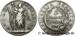 ITALIA - GALLIA SUBALPINA 5 Francs an 10 1802 Turin