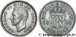 ROYAUME-UNI 6 Pence Georges VI 1946 