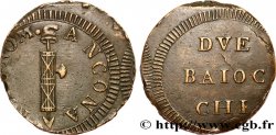 ITALY - RÉPUBLIQUE ROMAINE 2 Baiocchi ville d’Ancône 1798 Ancône AU