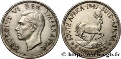 AFRIQUE DU SUD 5 Shillings Georges VI 1947 Pretoria