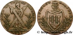 SCOTLAND 1/2 Penny token Contrefaçon d’Hutchison 1791 Edimbourg