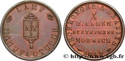 BRITISH TOKENS OR JETTONS 1/2 Penny, Norwich, R. Alden 1849 