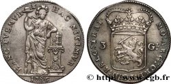PAYS-BAS - RÉPUBLIQUE BATAVE 3 Gulden ou triple florin néerlandais 1786 Utrecht