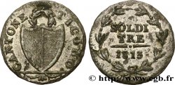 SCHWEIZ - KANTON TESSIN 3 Soldi 1813