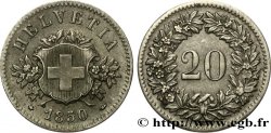 SUISSE 20 Centimes (Rappen) 1850 Strasbourg - BB
