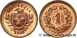 SUISSE 1 Centime (Rappen) Croix Suisse 1940 Berne