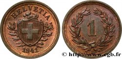 SWITZERLAND 1 Centime (Rappen) Croix Suisse 1941 Berne
