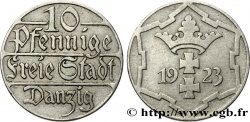 DANTZIG - VILLE LIBRE DE DANTZIG 10 Pfennig 1923