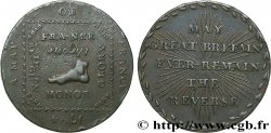 BRITISH TOKENS OR JETTONS 1/2 Penny France (série politique et sociale - Middlesex) 1794 