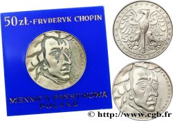 POLAND 50 Zlotych Proba Proof Frédéric Chopin 1972 Varsovie