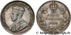KANADA 10 Cents Georges V 1916 