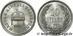 HONGRIE 10 Filler couronne 1893 Kremnitz - KB