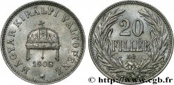 HONGRIE 20 Filler couronne 1908 Kremnitz - KB