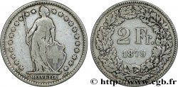 SUISSE 2 Francs Helvetia 1879 Berne