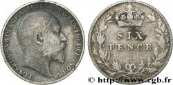 UNITED KINGDOM 6 Pence Edouard VII 1907