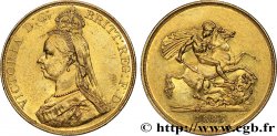GREAT BRITAIN - VICTORIA 5 Pounds (5 Livres) “buste du jubilé” 1887 Londres