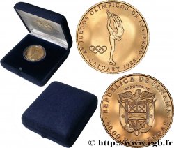 PANAMA 50 Balboa Proof XVe Jeux Olympiques d’hiver de Calgary - Patinage artistique 1988