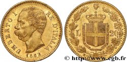 ITALIA 20 Lire Umberto Ier 1882 Rome