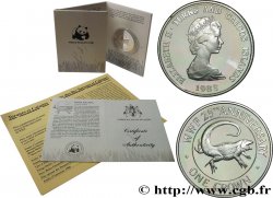 ILES TURKS-ET-CAIQUES 1 Crown Élisabeth II Proof 1988  BE