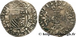 SPANISH NETHERLANDS - TOURNAI - PHILIP II OF SPAIN 1/20 Écu 1594 Tournai