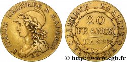 ITALIE - GAULE SUBALPINE 20 francs or Marengo 1802 Turin TTB