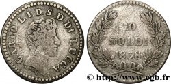 ITALY - LUCCA 10 Soldi Charles-Louis de Bourbon 1838 Lucques