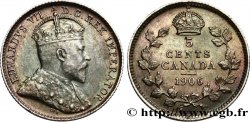 CANADA 5 Cents Édouard VII 1906  TTB+/SUP