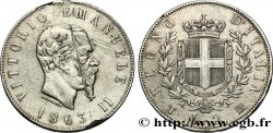ITALIEN 2 Lire Victor Emmanuel II 1863 Turin