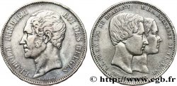 BELGIEN 5 Francs mariage du Duc et de la Duchesse de Brabant 1853