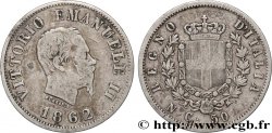 ITALY - KINGDOM OF ITALY - VICTOR-EMMANUEL II 50 Centesimi 
 1862 Naples VF