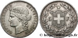 SUISSE 5 Francs Helvetia 1909 Berne